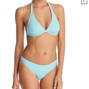 Turquoise two piece bathing suit